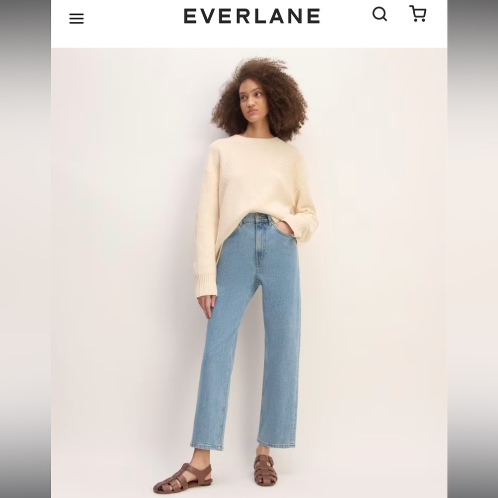 Everlane - the Way High Jean - Light Indigo